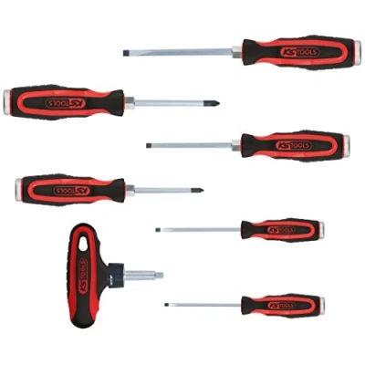 Afbeelding van KS Tools, Schroevendraaiers, ERGOTORQUEmax slagdopschroevendraaierset (Vierkant stopcontact)