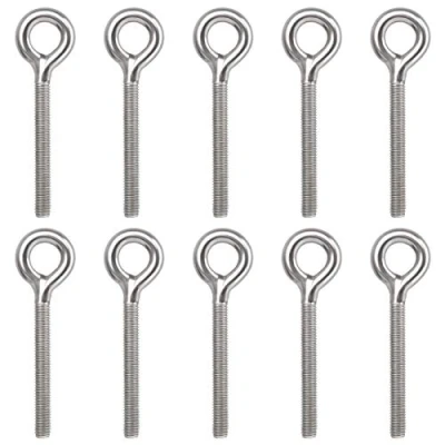 Afbeelding van Jubaopen 10 stuks ringbouten, M8, oogschroeven, 304 roestvrij staal, metrisch, zilver