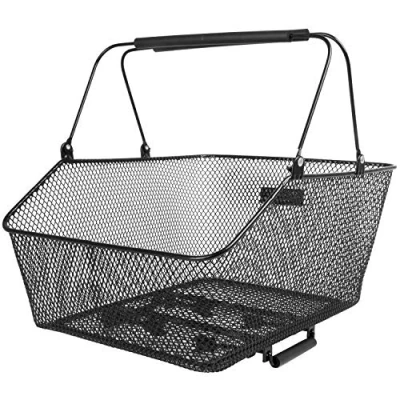 Afbeelding van M Wave Unisex volwassenen BA RM CLAMP L fietsmandje, zwart, circa 45,5 x 29,5 21/13 cm (B H)