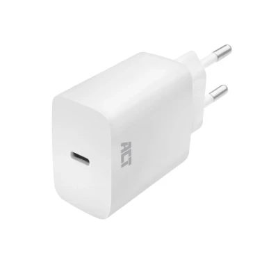 Afbeelding van ACT AC2100 USB C Telefoon/Tablet Lader 1 poort 20W Power Delivery Snellader Android/IOS Wit
