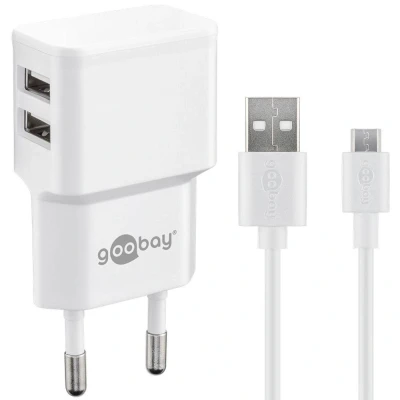 Afbeelding van Micro USB oplader 2.400 mA Geschikt voor samsung en meer.