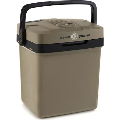 Afbeelding van PEME Essential Elektrische Koelbox, 22,9 liter, 12V, 220/230 Volt AC/DC, Aansluiting voor Auto en Camping, thermo elektrisch Frigobox lichtbruin