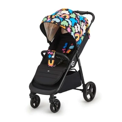 Afbeelding van Kinderkraft GRANDE PLUS Kinderwagen Buggy tot 22 kg Ligpositie Happy Shapes