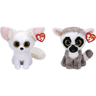 Afbeelding van Ty Knuffel Beanie Boo&quot;;s Phoenix Fox &amp; Linus Lemur