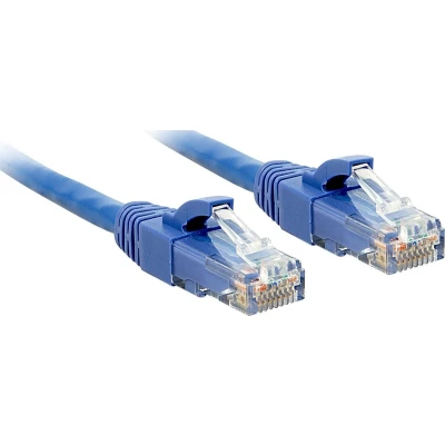 Afbeelding van LINDY 48024 RJ45 Netwerkkabel, patchkabel CAT 6 U/UTP 20.00 m Blauw 1 stuk(s)