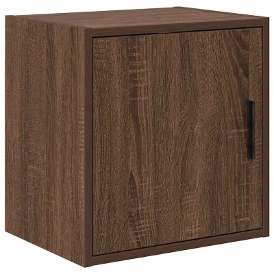 Afbeelding van Garagewandkast bewerkt hout bruin eiken