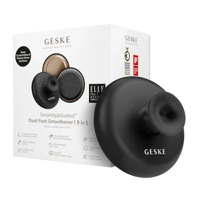 Afbeelding van GESKE Dual Foot Smoothener 9 in 1 Dubbelzijdige Voetvijl Puimsteen &amp; Nano Cristallijnglas Voor Zachte, Gladde Voeten Geavanceerde Eeltverwijdering Exfoliatie