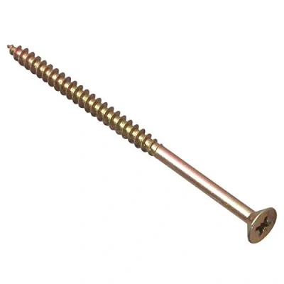 Afbeelding van ForgeFix Multifunctionele schroeven met enkele schroefdraad 5,0 x 90 mm Zinkgeel gepassiveerd Doos 100
