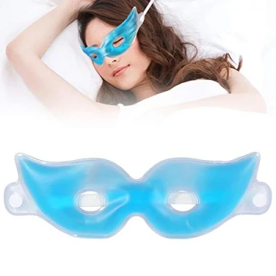 Afbeelding van Verkoelend oogmasker Masker Gel Verkoelende Pads voor Migraine, Pack Comprimeren Pad Koel Warm Gelmasker Bril De Ogen, Droge Ogen en Hoofdp