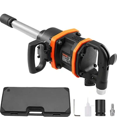 Afbeelding van VEVOR Perslucht slagschroevendraaier Max. losmoment 4284Nm, vierkant 2,54cm (1inch) werkdruk 13,8 bar trillingsarme en geluidsarme persluchtschroevendraaier voor het aandraaien losmaken van