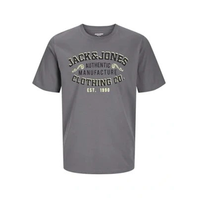 Afbeelding van Jack &amp; Jones Jjelogo Tshirt print, Heren, Maat: 3XL, Castlerock