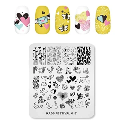 Afbeelding van KADS Nail Art Afbeelding Stempelen Platen DIY Manicure Template Plaat voor (FE017)
