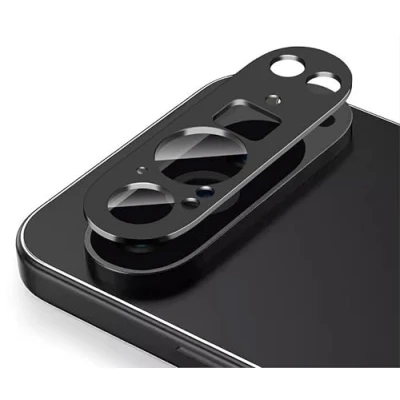 Afbeelding van GIOPUEY [Volledige bescherming cameralensbeschermer compatibel met Google Pixel 9 Pro XL, dubbele bescherming] Metaal + gehard glas, camerabeschermer zwart