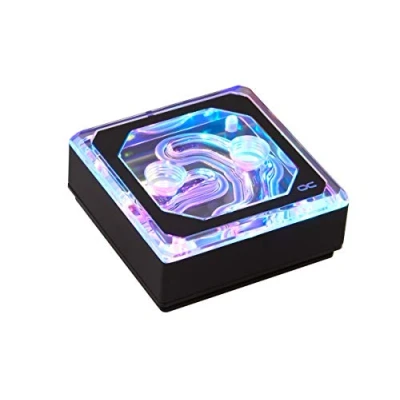 Afbeelding van Alphacool 12948 ijsblok XPX Aurora Edge plexi zwart digitaal RGB waterkoeling CPU koeler