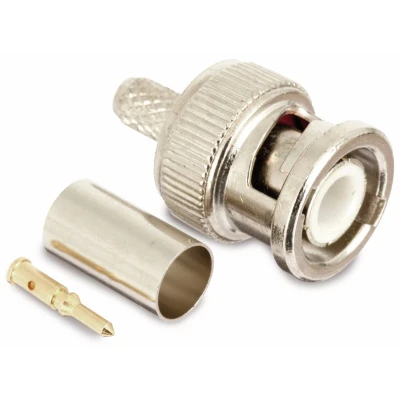 Afbeelding van BNC (m) krimp connector voor RG59 kabel 75 Ohm / recht