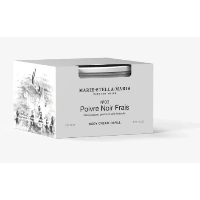 Afbeelding van Marie Stella Maris Body Cream Poivre Noir Frais navulling 200 ml