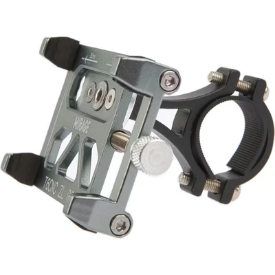 Afbeelding van Mirage G20 telefoonhouder aluminium met bracket BikeTotaal.nl Grijs