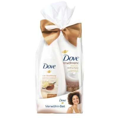 Afbeelding van Dove Geschenkset Shea Butter Body Lotion + Nutrium Moisture