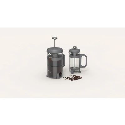 Afbeelding van LEO Koffie en theepers Antraciet 0,35L Grijs