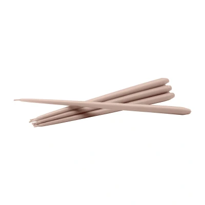 Afbeelding van STOFF taps toelopende kaars by ester &amp; erik 6 pack Latte
