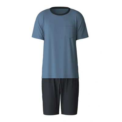 Afbeelding van CALIDA Relax Essentials pyjama kort Coronet Blue, maat 46 48, 46/48