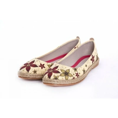 Afbeelding van Goby Autumn Bloom Dames Ballerina&#039;s met Bloemenprint Maat 39