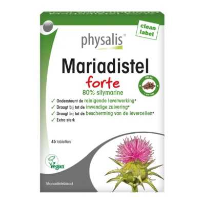 Afbeelding van Physalis Mariadistel Forte 45 tabletten
