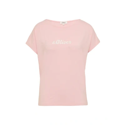 Afbeelding van s.Oliver Tshirt print, Dames, Maat: 44, Zartrosa