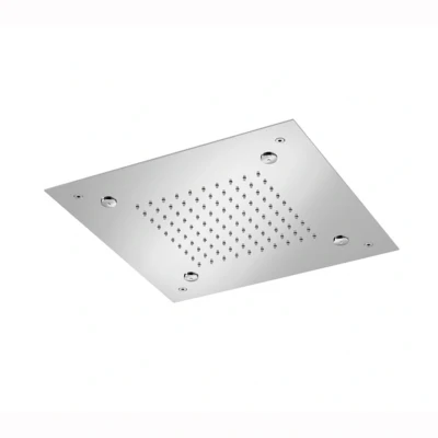 Afbeelding van HotBath Mate inbouwhoofddouche 38x38cm vierkant met spray Chroom