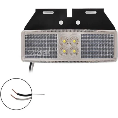 Afbeelding van Pro Plus Markeringslamp Contourverlichting met Houder 110 x 40 mm 12 en 24 Volt LED Wit blister