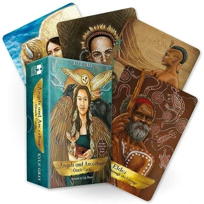Afbeelding van Angels and Ancestors Oracle Cards: A 55 Card Deck Guidebook