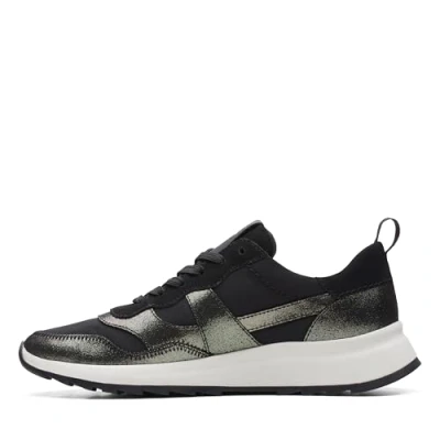 Afbeelding van Clarks Dashlite Jazz Sneakers voor dames, Black Combi, 37.5 EU