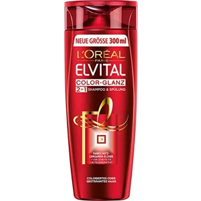 Afbeelding van L&#039;Oréal Paris Elvital Shampoo Color Glans 2 in 1, 300 ml