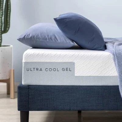 Afbeelding van Zinus Matras, 100 x 200 cm, hardheidsgraad H2 H3, hoogte 20 Öko Tex gecertificeerd, ultra cool gel matras van traagschuim
