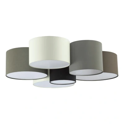 Afbeelding van EGLOÂ PastoreÂ PlafondlampÂ Â E27Â Ã ̃Â 99Â cmÂ Wit/Grijs/Zwart/Bruin