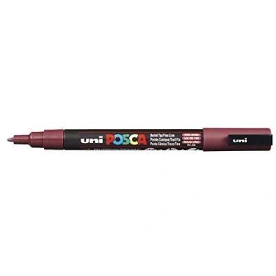Afbeelding van Posca UNI BALL MARKER PEN PC 3M RODE WIJN ENKELE