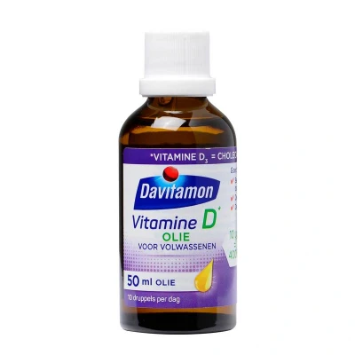 Afbeelding van Gratis Verzending: 4x Davitamon Vitamine D Olie Volwassenen 50 ml