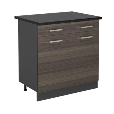 Afbeelding van Vicco Keukenonderkast R Line, Edel grijs/Antraciet, 80 cm , WB Antraciet
