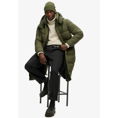 Afbeelding van Superdry TRI LOGO Muts, Heren, Maat: One Size, Deep army green marl