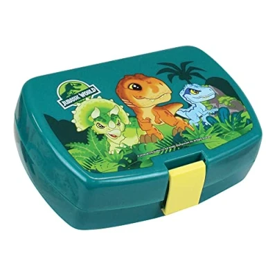 Afbeelding van Kunststof broodtrommel/lunchbox Jurassic Park dinosaurus 16 x 11 cm Lunchboxen