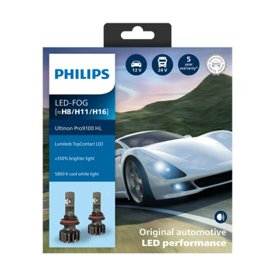 Afbeelding van Philips H8/H11/H16 LED Mistlamp 12/24V 11W 2 Stuks