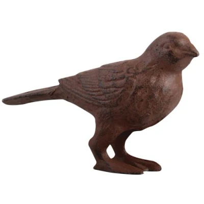 Afbeelding van Tuinbeeld Vogel Gietijzer donkerbruin