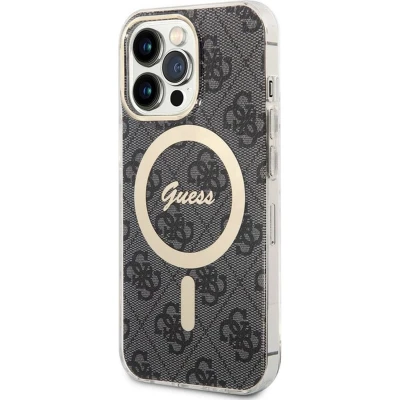 Afbeelding van Guess 4G Back Case (MagSafe Compatible) Apple iPhone 13 Pro (6.1&quot;) Grijs