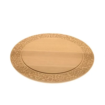Afbeelding van Alessi Dressed in Wood kaasplaat van beukenhout, roestvrij staal, bruin, 30,5 x 43 16,5 cm
