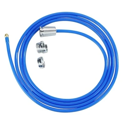 Afbeelding van Cleaner Mod. Power buisvrij Twister hogedruk afvoerreiniger met messing mondstuk Easy Clip systeem voor afvoerpijp 3 x 250 cm blauw