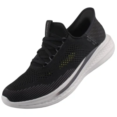 Afbeelding van Skechers Heren Handsfree Slip ins Slade Quinto Sneaker, Zwart gebreid, 48.5 EU