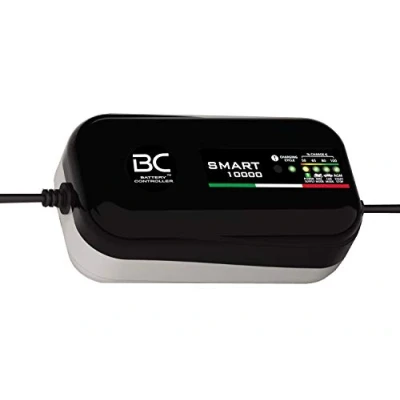 Afbeelding van BC Smart 10000 Acculader met automatische temperatuurcompensatie, 12 V, 1 A/10 A, 4 laadprogramma&#039;s voor autobatterijen, motorbatterijen, start stopbatterijen en stroomvoorziening