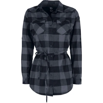Afbeelding van Brandit LUCY Overhemdblouse, Dames, Maat: Large, Black grey
