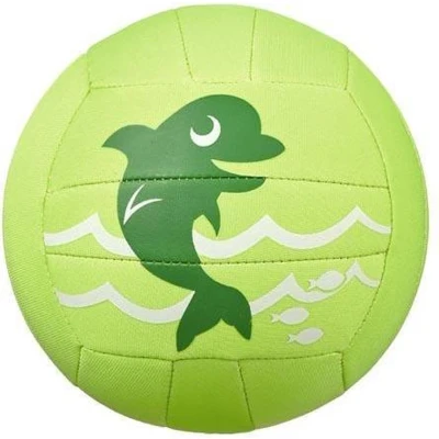Afbeelding van Beco Neopreen Strandbal Zeedieren Ø 15 Cm Groen
