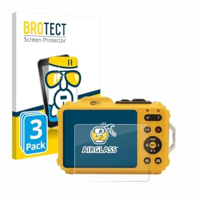 Afbeelding van BROTECT Glas Screen Protector voor Kodak Pixpro WPZ2 (3 Stuks) Schermbeschermer [9H Hardheid, Beschermglas Folie niet Gehard Glas]